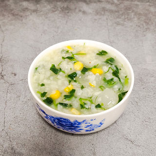 萝卜玉米青菜粥