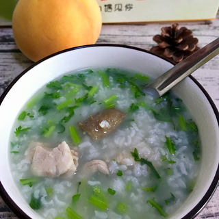 海参排骨茼蒿粥