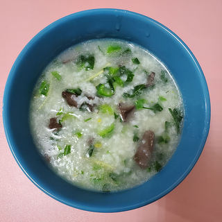 鸭血菜心粥