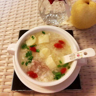 山药排骨二米粥