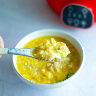 南瓜滑蛋牛肉粥