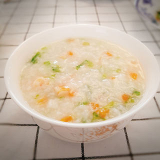 虾仁蔬菜粥