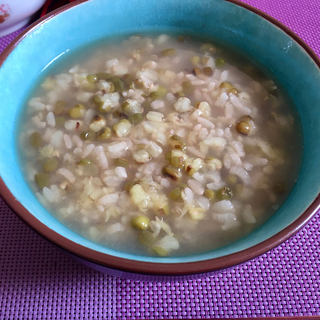 绿豆糯米粥