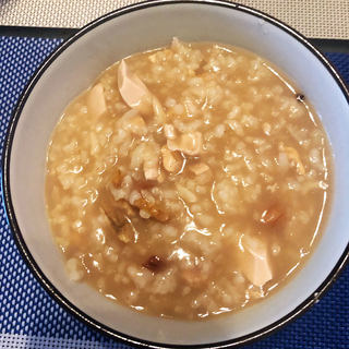 盐蛋鸡肉粥