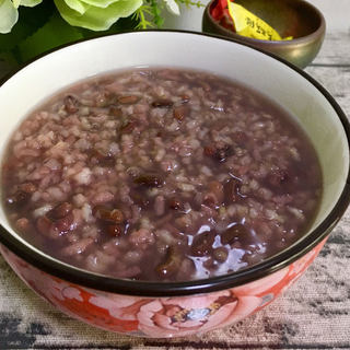 糙米糯米小豆粥