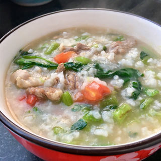 猪肉菠菜粥