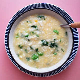 鸡蛋菜粥