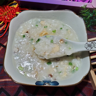 香菇鸡粒粥