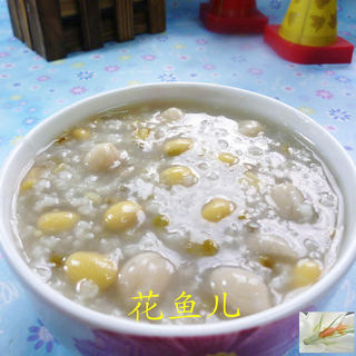花生仁双豆大米粥