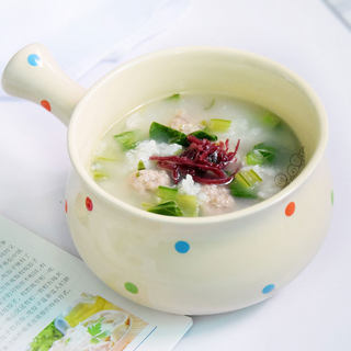 肉丸菜心粥
