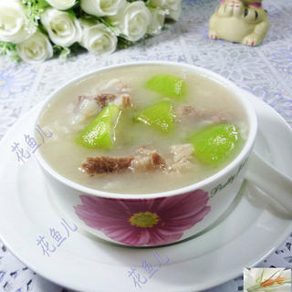 丝瓜排骨大米粥