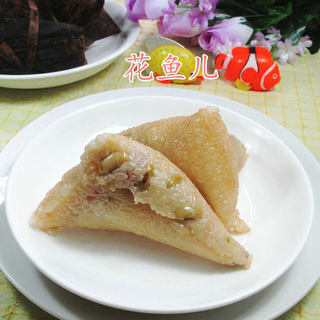咸肉青黄豆糯米粽