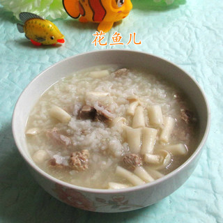 海鲜菇里脊肉大米粥