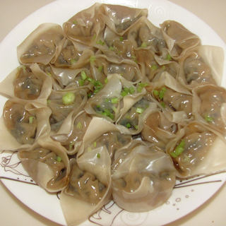 馄饨新吃----蒸荠菜鲜肉馄饨