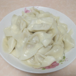 韭黄肉馅馄饨