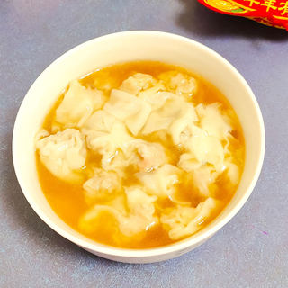 白菜芋头肉末大馄饨