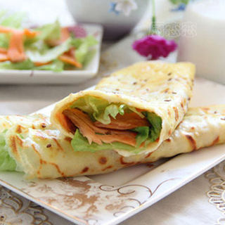 三文鱼杂粮煎饼