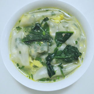鸡蛋韭菜馄饨