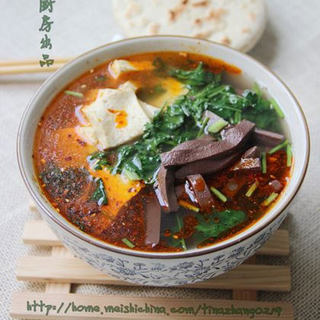 陕西美食-----粉汤羊血