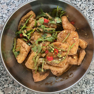 简易版油炸臭豆腐