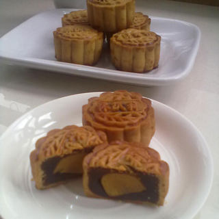 24图过程祥解～～中秋节预热——【广式蛋黄豆沙月饼】