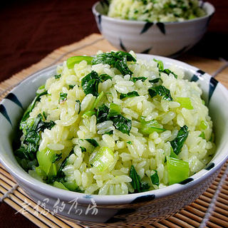 【无孔不入的青菜】上海菜饭