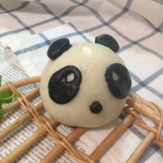 熊猫奶黄包——附无油奶黄馅做法
