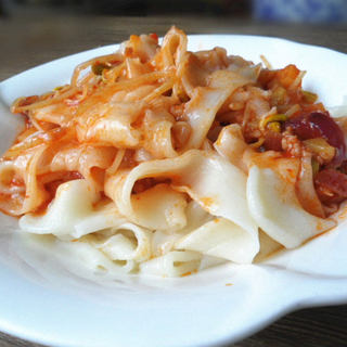 酸辣豆芽扯面-----------适合夏天的开胃面
