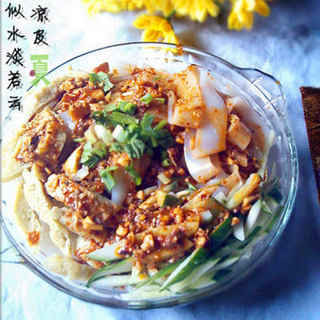 自制陕西麻酱凉皮------夏天的那一抹凉爽