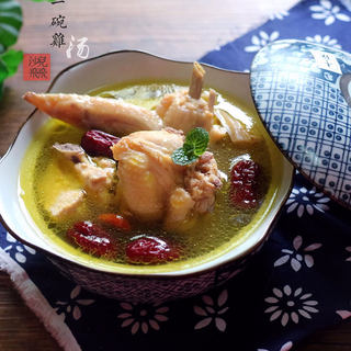 肚条炖土鸡汤