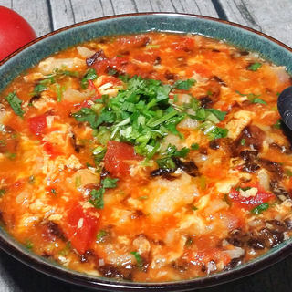 紫菜西红柿鸡蛋疙瘩汤（不浑汤做法）