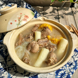 玉米山药粉丝鸭汤
