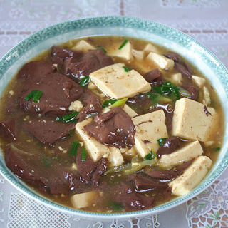 猪血豆腐羹