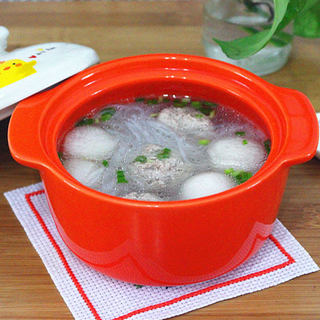 肉丸冬瓜粉丝汤