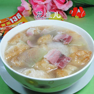 咸肉油条冬瓜汤