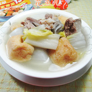 油豆腐白菜肉骨汤