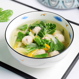 小白菜肉丸汤
