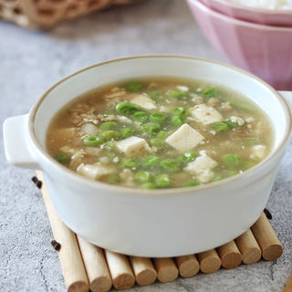 豌豆肉末豆腐羹