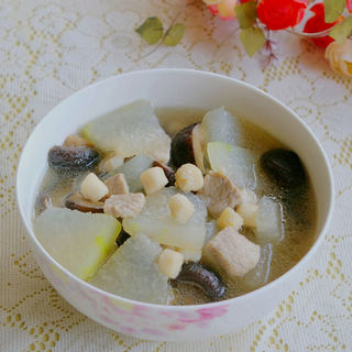 香菇鲜贝冬瓜汤