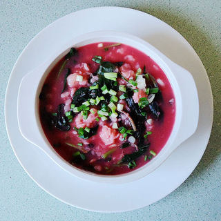 虾皮苋菜面疙瘩汤