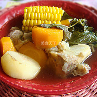 祛火排毒---桑叶胡萝卜玉米猪骨汤