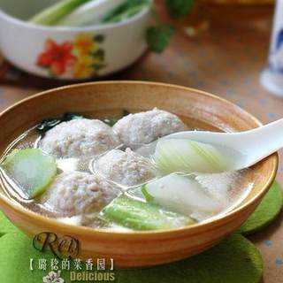 【豆腐元子棒菜汤】