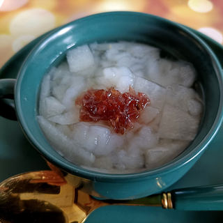 秋月梨炖雪蛤