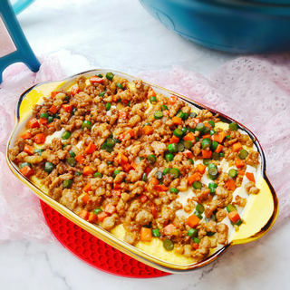 豆腐肉末蒸蛋