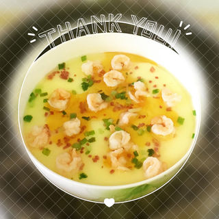 虾仁火腿蒸蛋