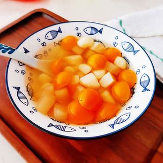 金桔荸荠雪梨汤