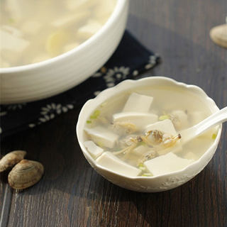 蛤肉豆腐汤