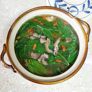 桑叶芽猪心汤
