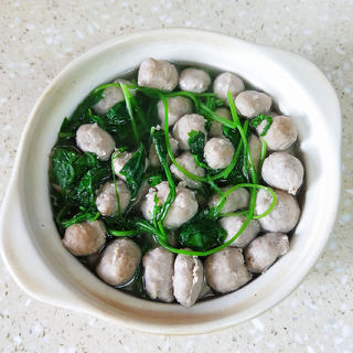 红背叶牛肉丸汤