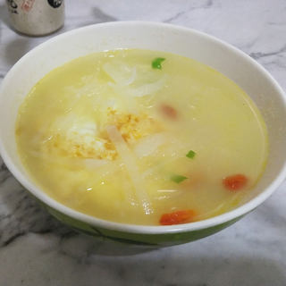 煎蛋萝卜汤